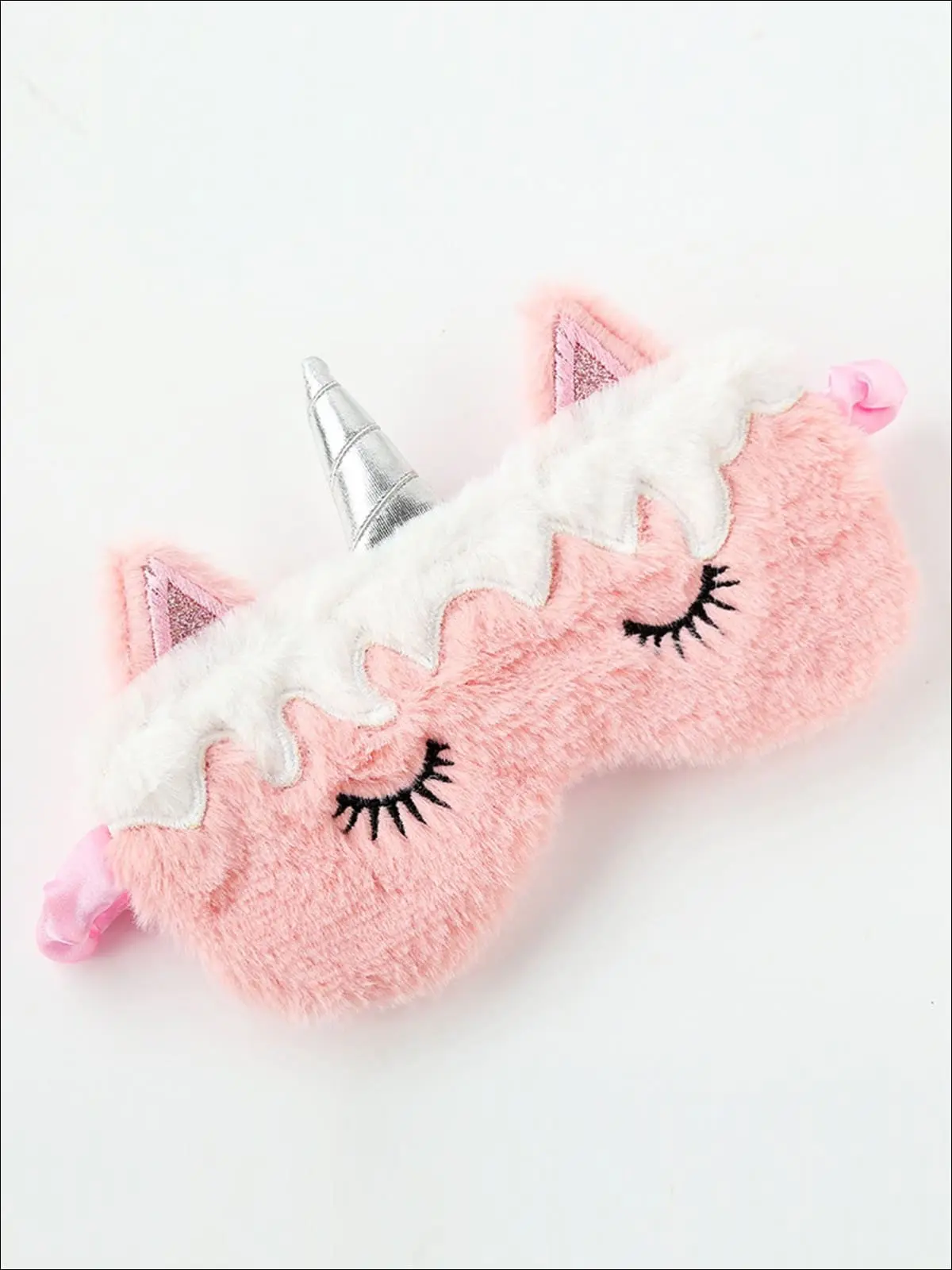 Girls Plush Unicorn Lash Eye Mask - Image 3