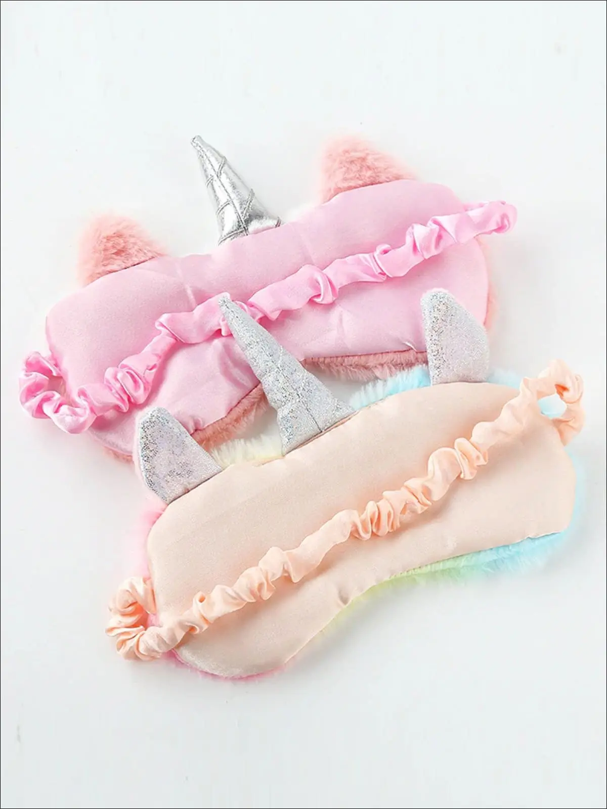 Girls Plush Unicorn Lash Eye Mask - Image 4