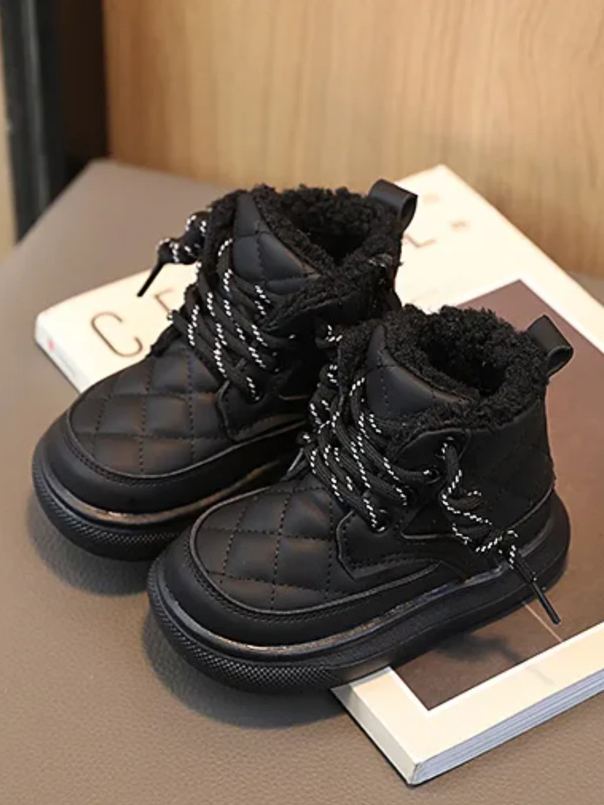 Girls Plush Warm Anti-slip Snow Boots By Liv and Mia - Image 3