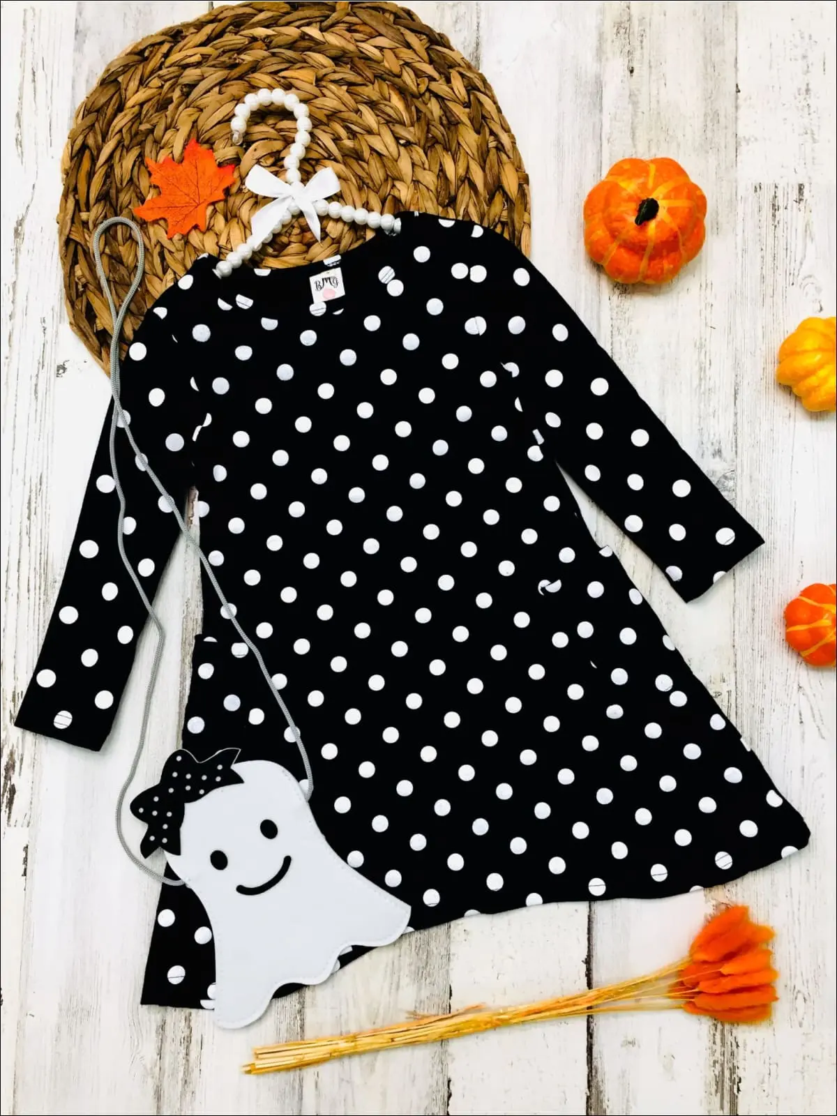 Precious Polka Dot Pocket Dress and Purse Set - Image 6