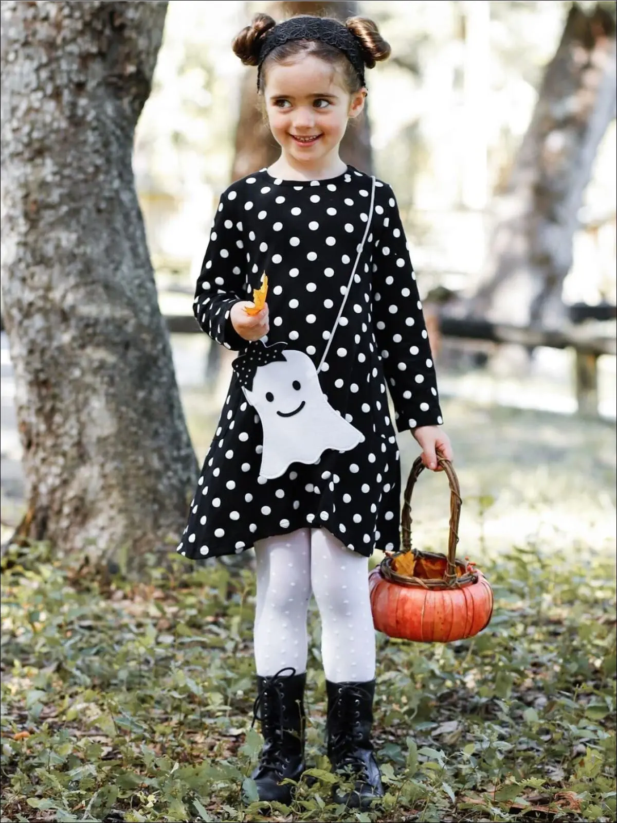 Precious Polka Dot Pocket Dress and Purse Set - Image 8