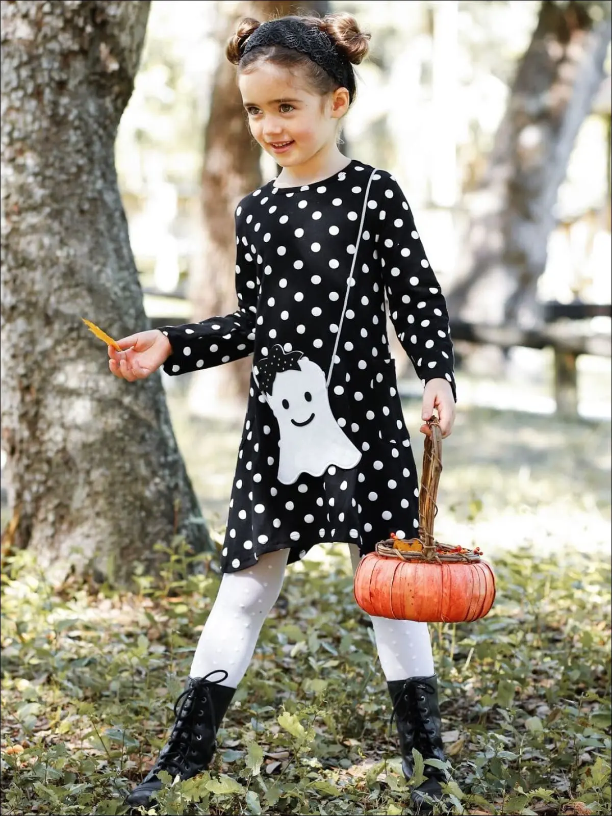 Precious Polka Dot Pocket Dress and Purse Set - Image 9
