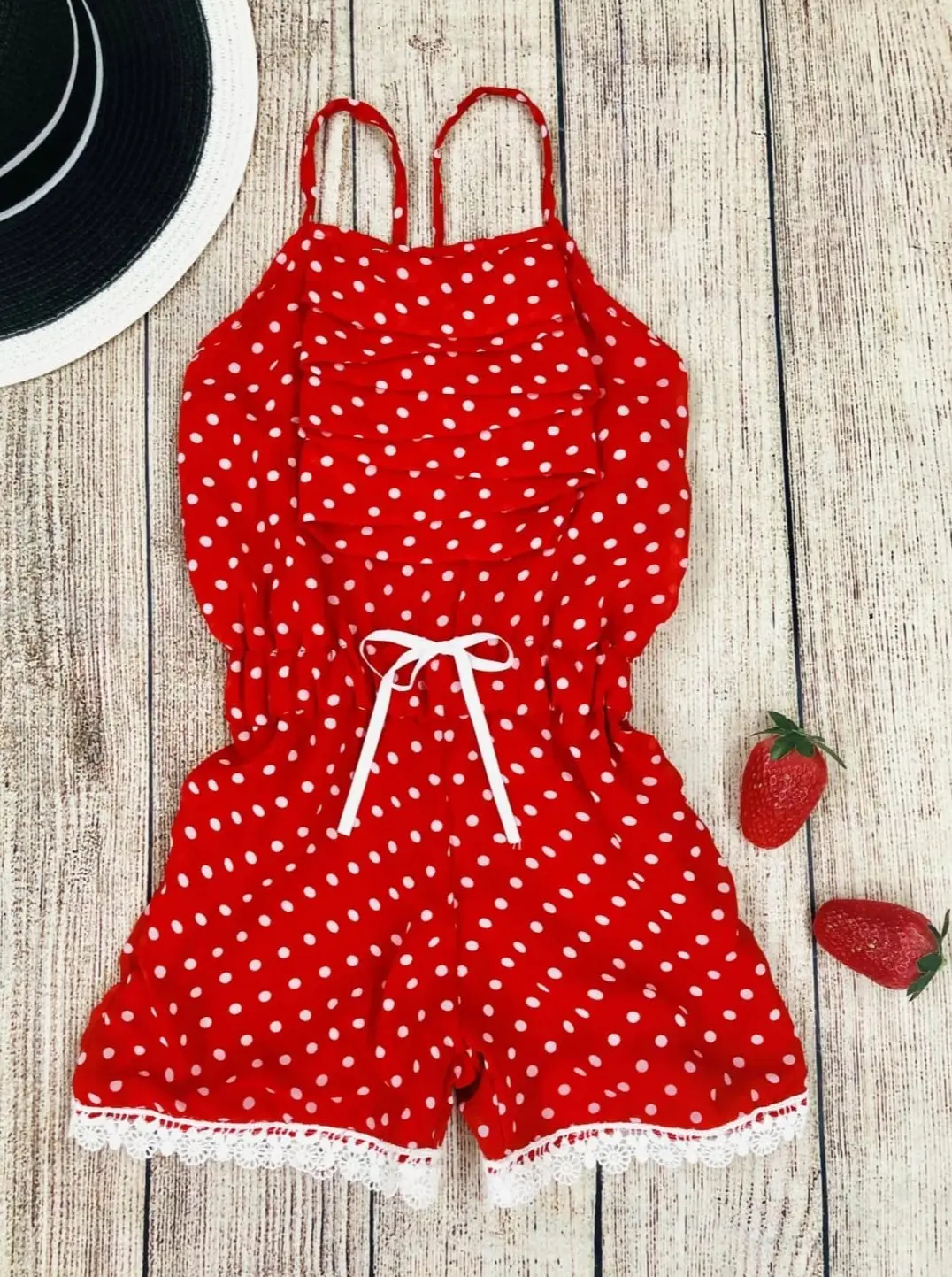 I've Been Spotted Cascading Ruffle Romper - Image 2