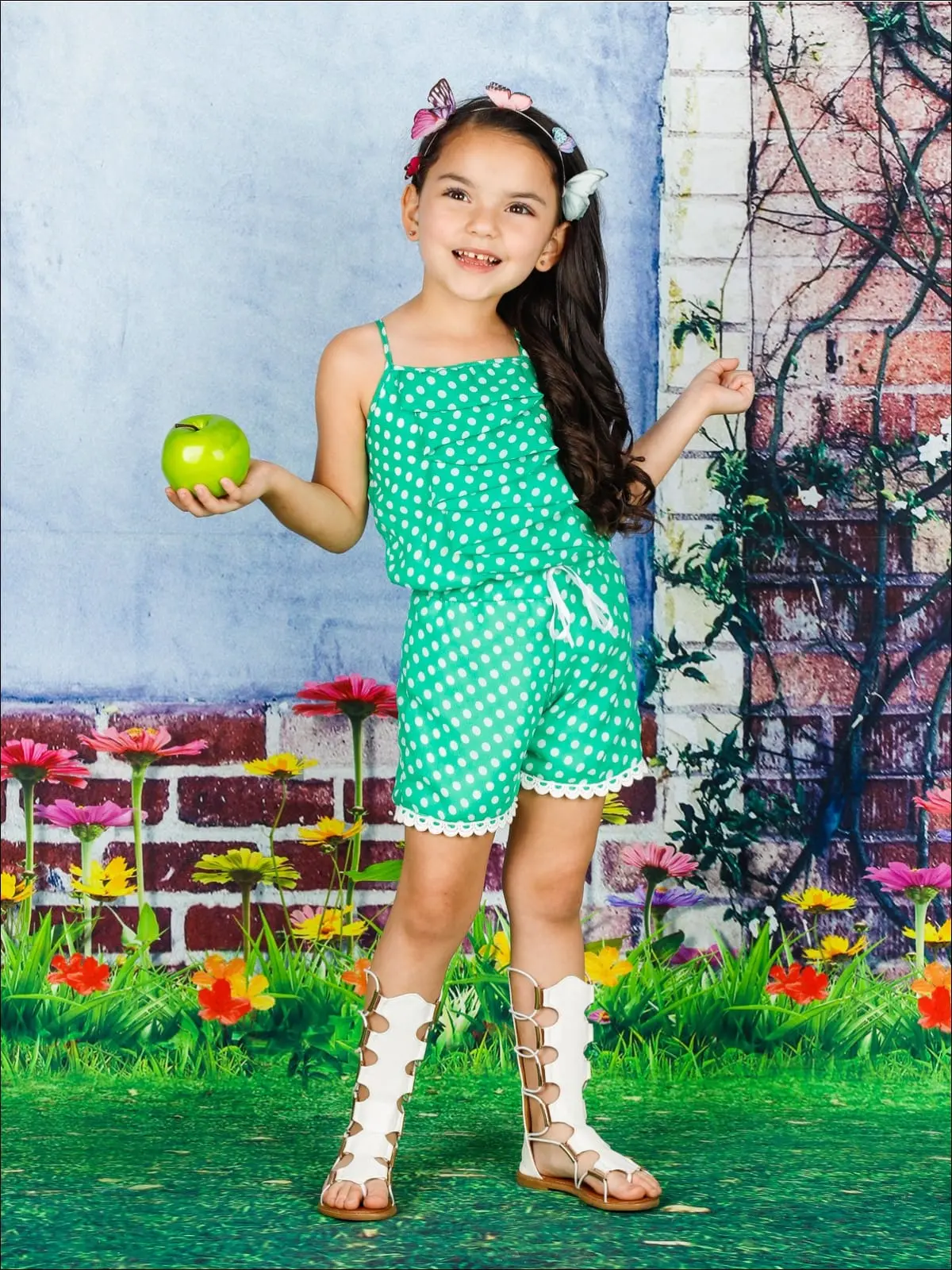 I've Been Spotted Cascading Ruffle Romper - Image 7