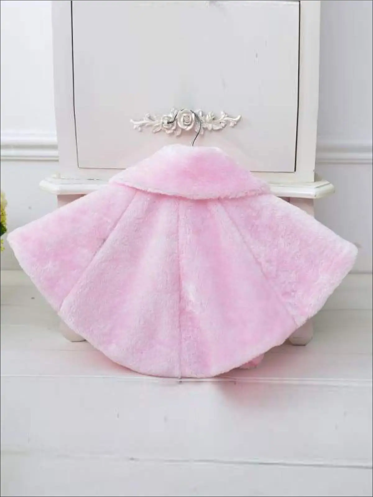 Girls Pom Pom Furry Bolero - Image 6