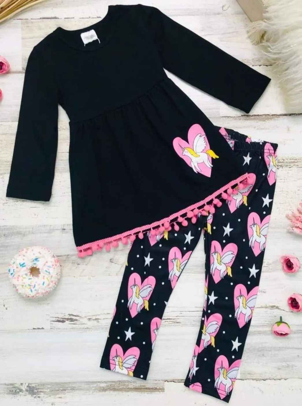 Unicorn Hearts Tunic, Scarf and Legging Set - Image 6