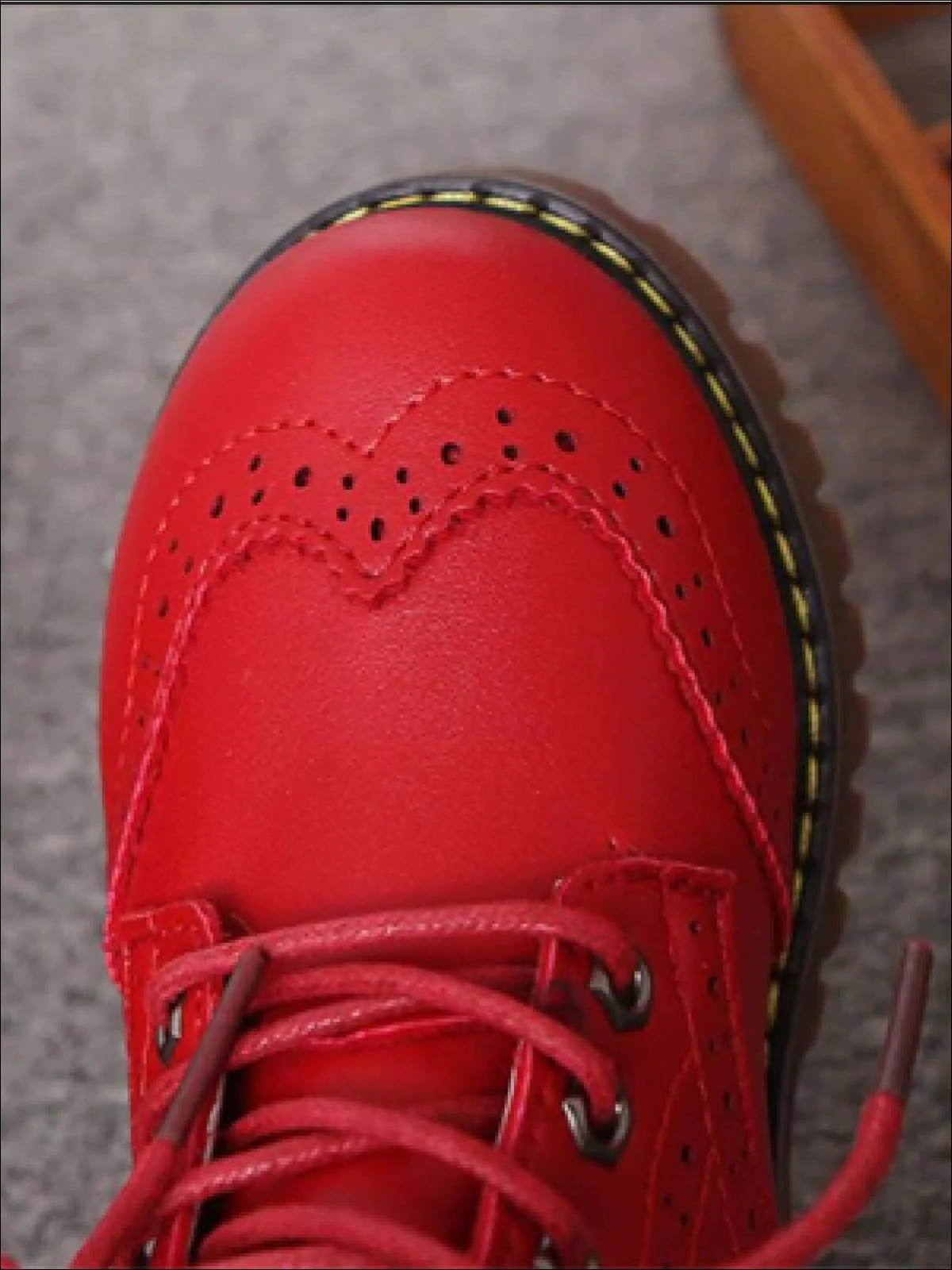 Preppy Red Boots By Liv and Mia - Image 4
