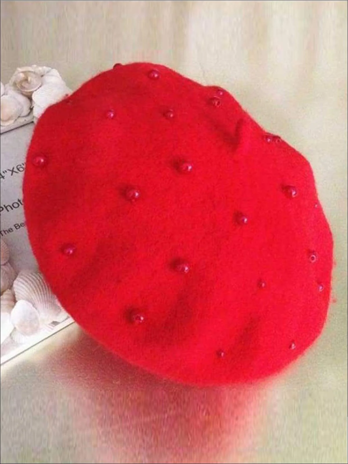 Girls Preppy Pearl Beret - Image 9