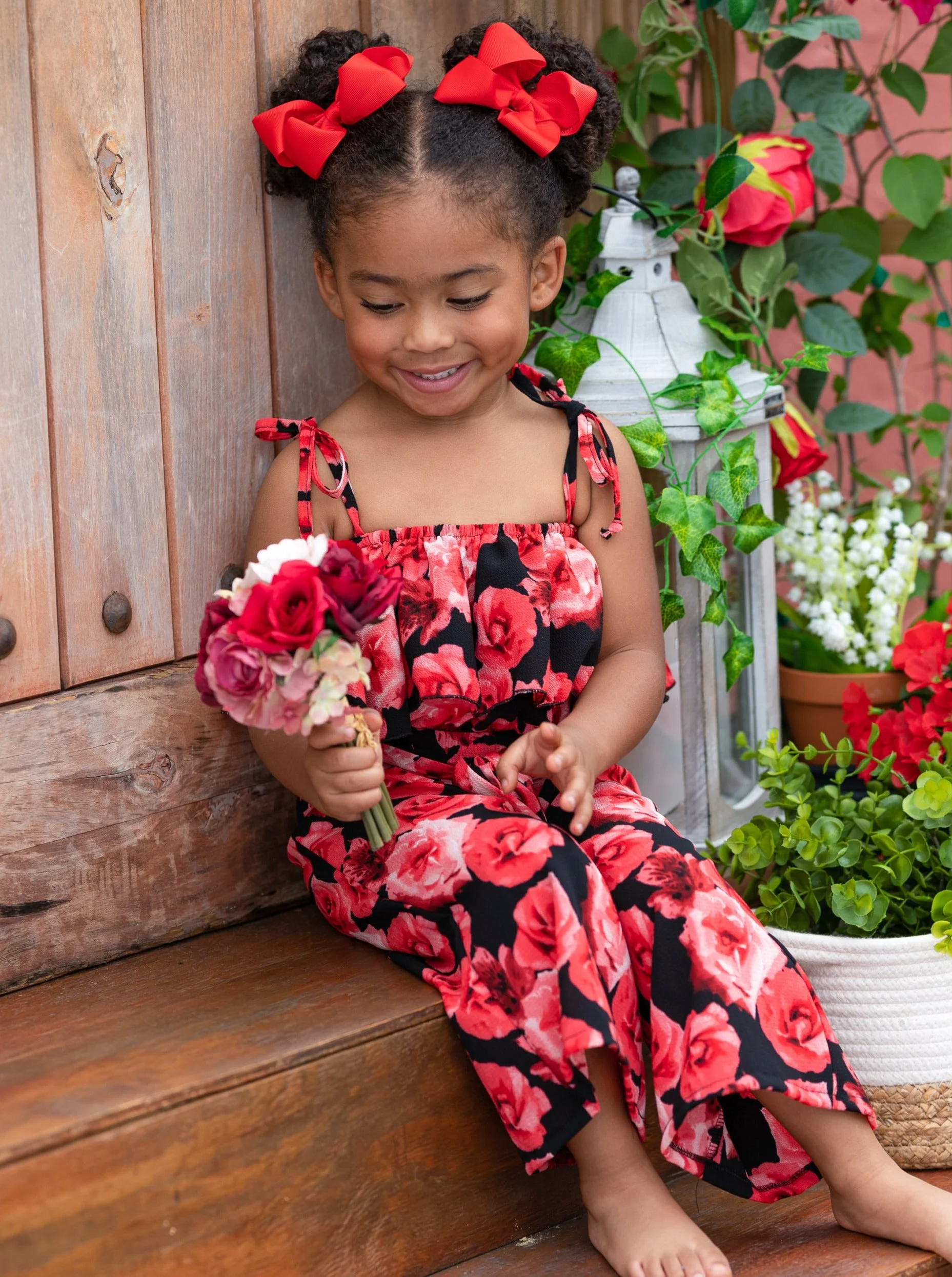 Hurray Bouquet Wide Leg Pants Set - Image 3