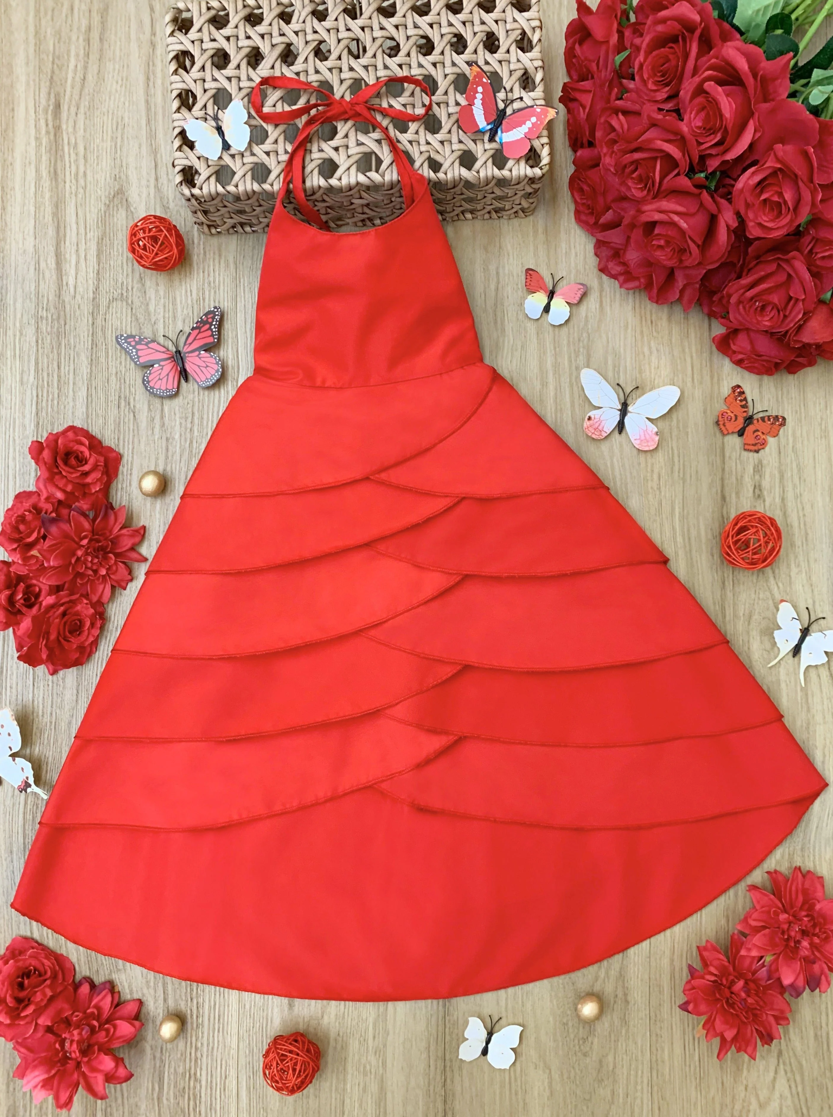 Pretty Petal Ruby Tiered Dress - Image 2