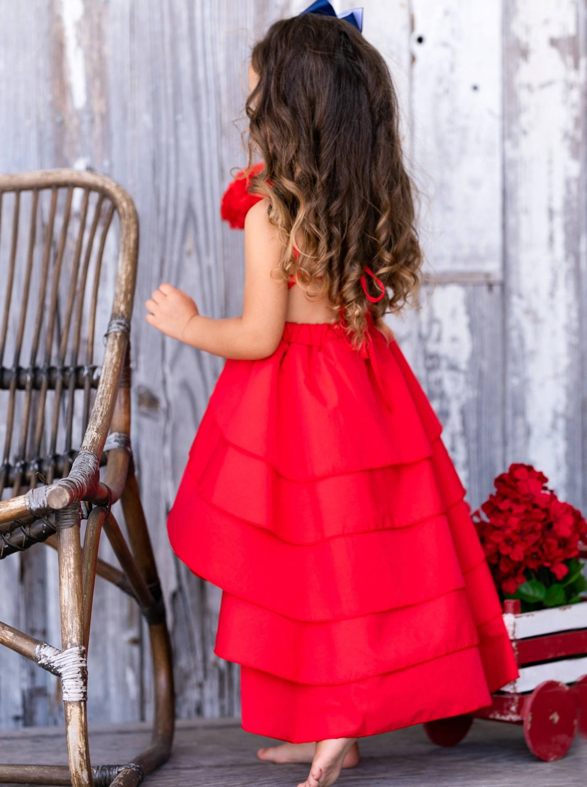 Pretty Petal Ruby Tiered Dress - Image 5