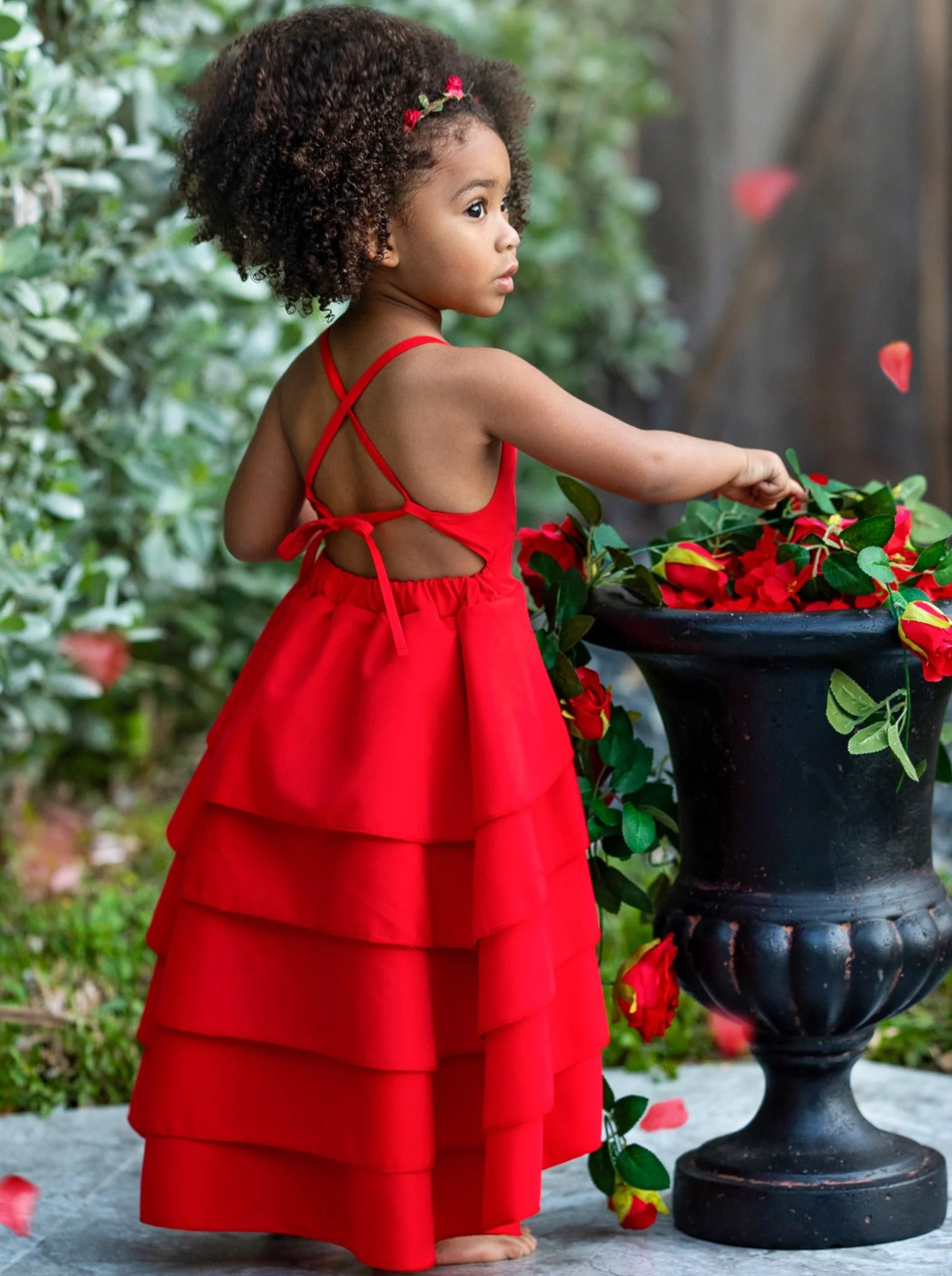 Pretty Petal Ruby Tiered Dress - Image 6