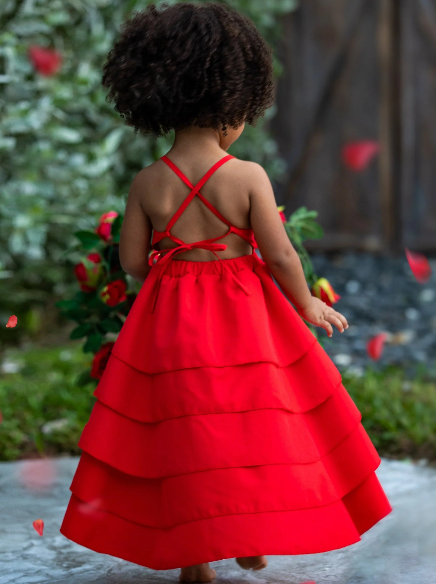 Pretty Petal Ruby Tiered Dress - Image 7
