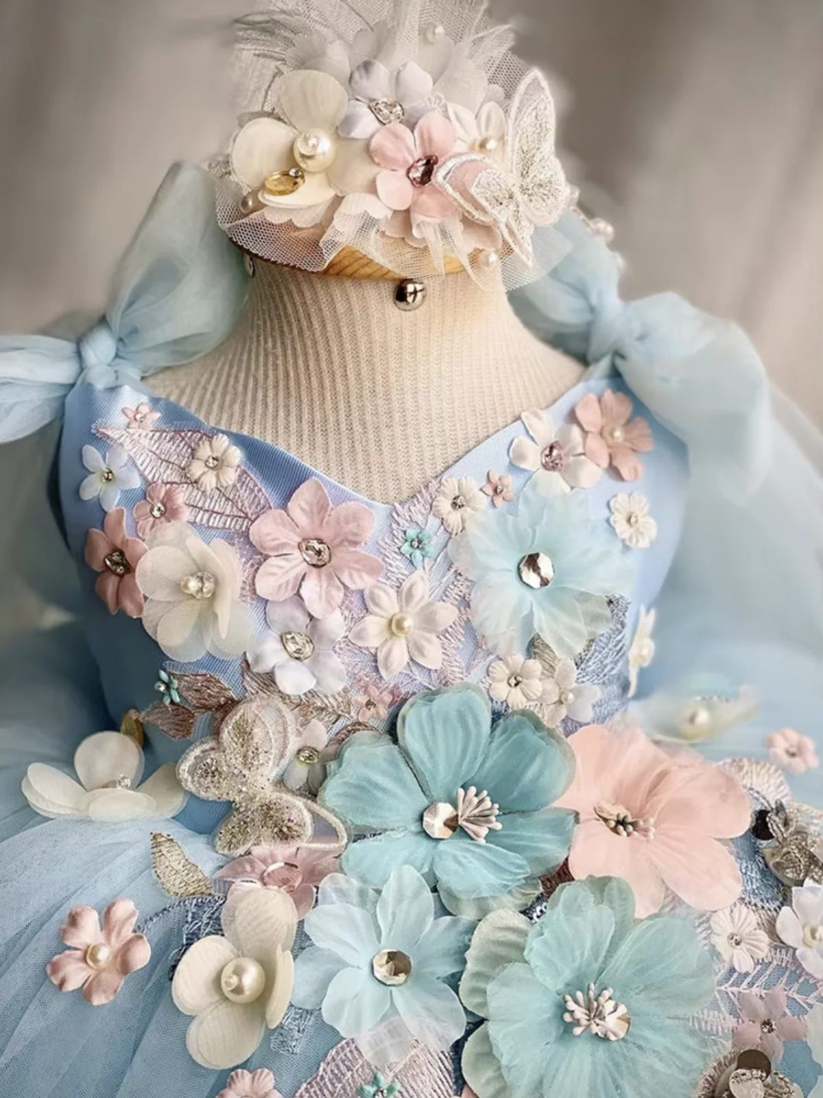 Fairy Inspired Floral Tulle Dress - Image 10