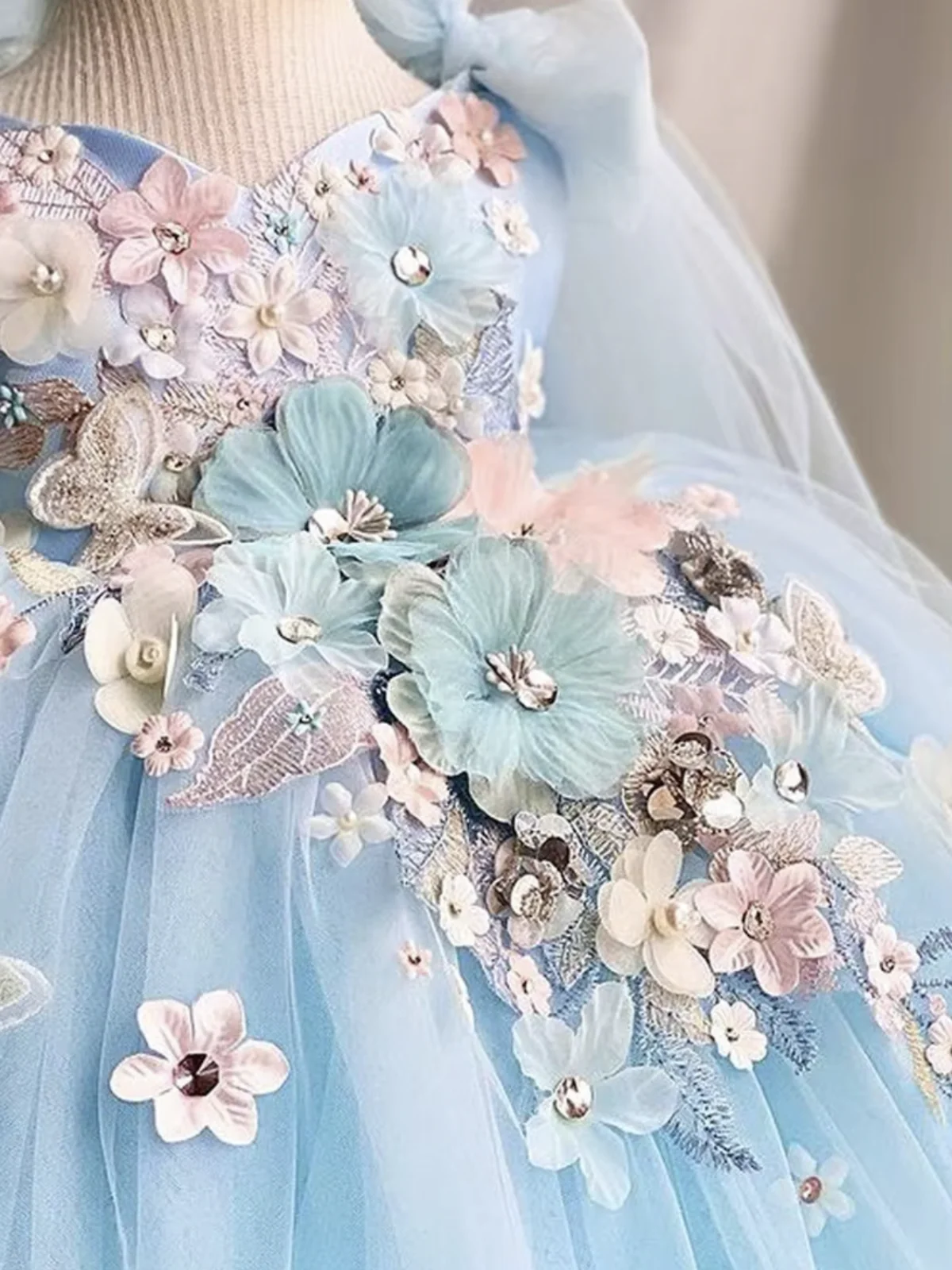 Fairy Inspired Floral Tulle Dress - Image 12