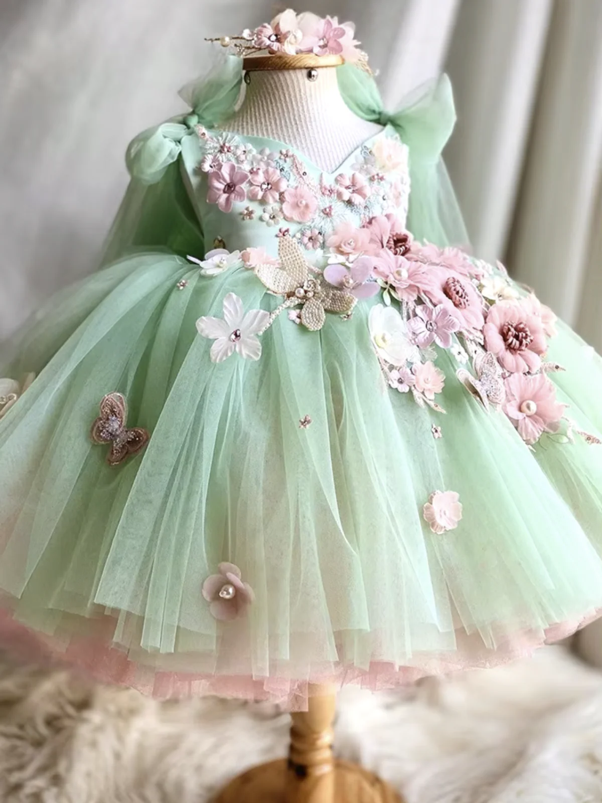 Fairy Inspired Floral Tulle Dress - Image 5
