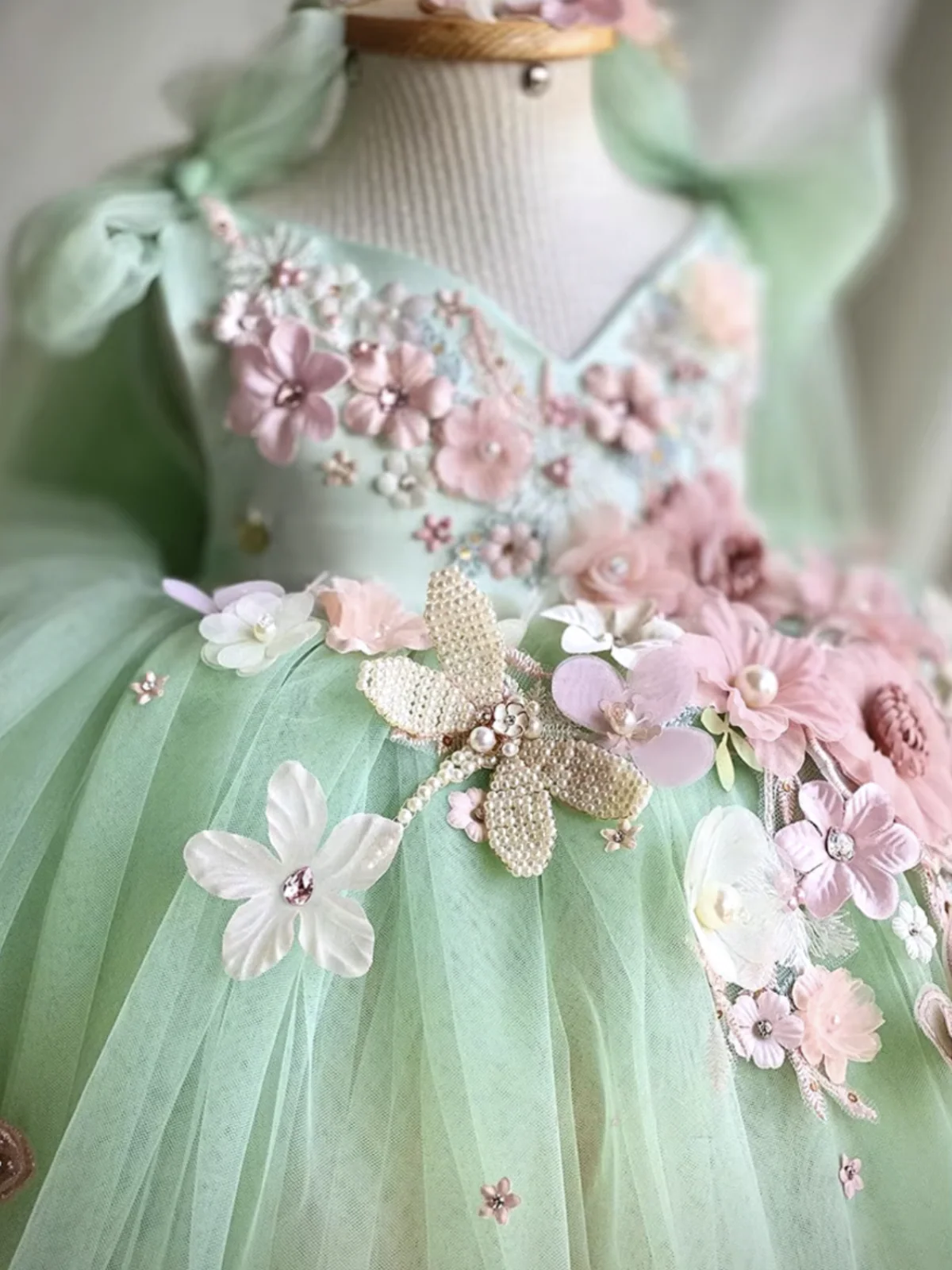 Fairy Inspired Floral Tulle Dress - Image 6