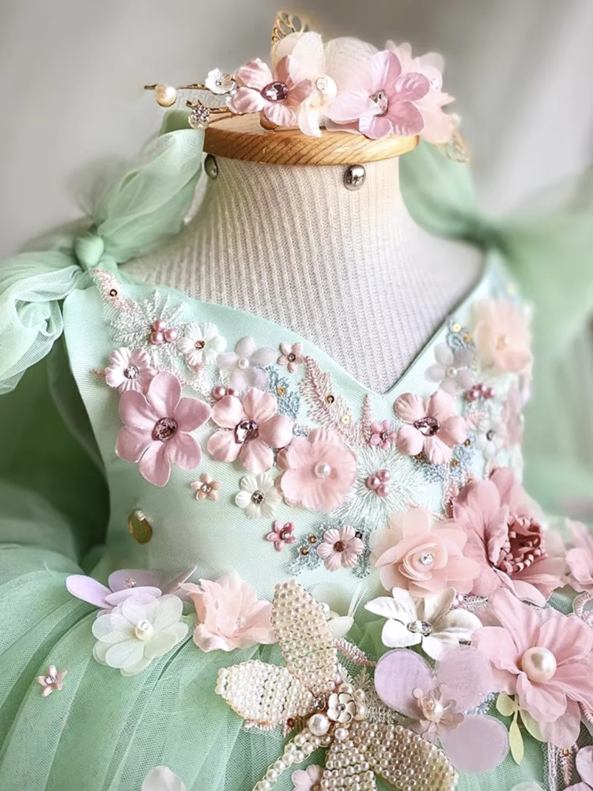 Fairy Inspired Floral Tulle Dress - Image 7