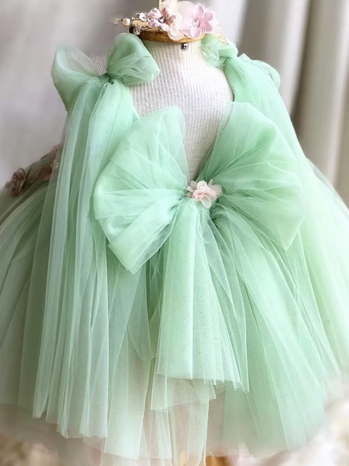 Fairy Inspired Floral Tulle Dress - Image 8