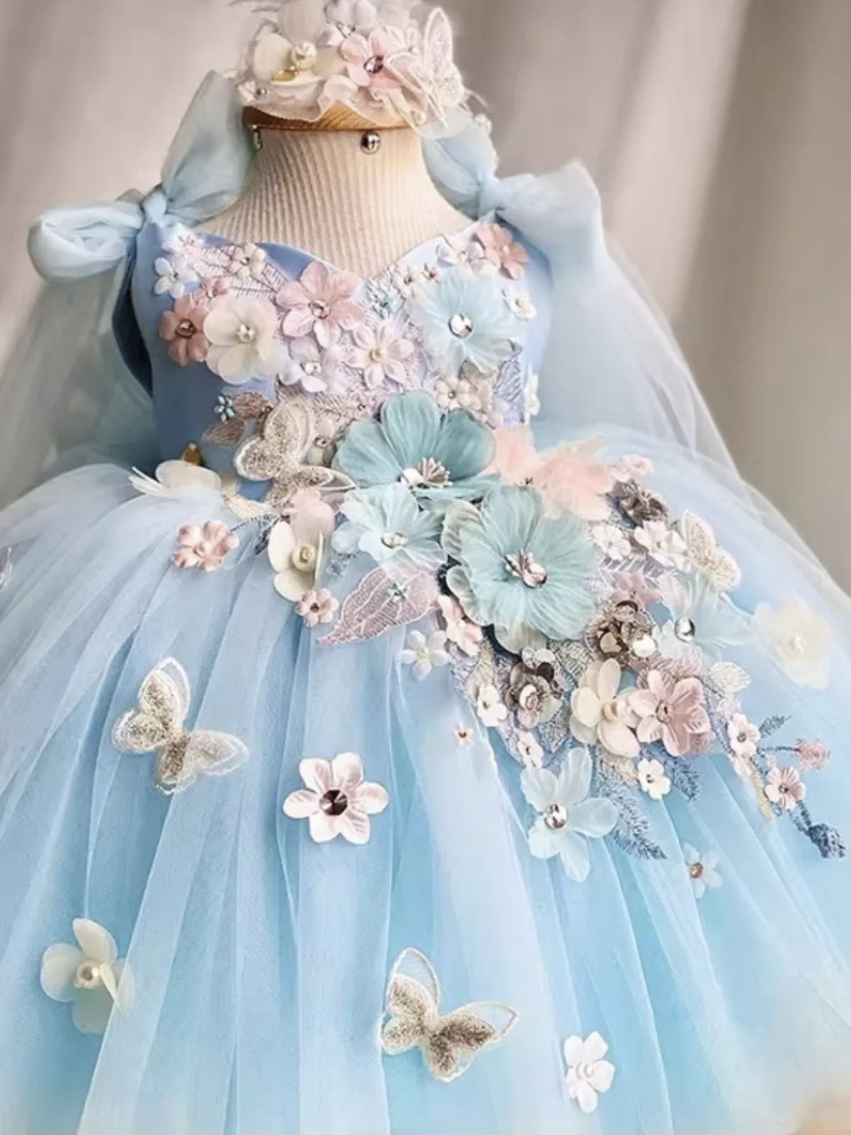 Fairy Inspired Floral Tulle Dress - Image 9