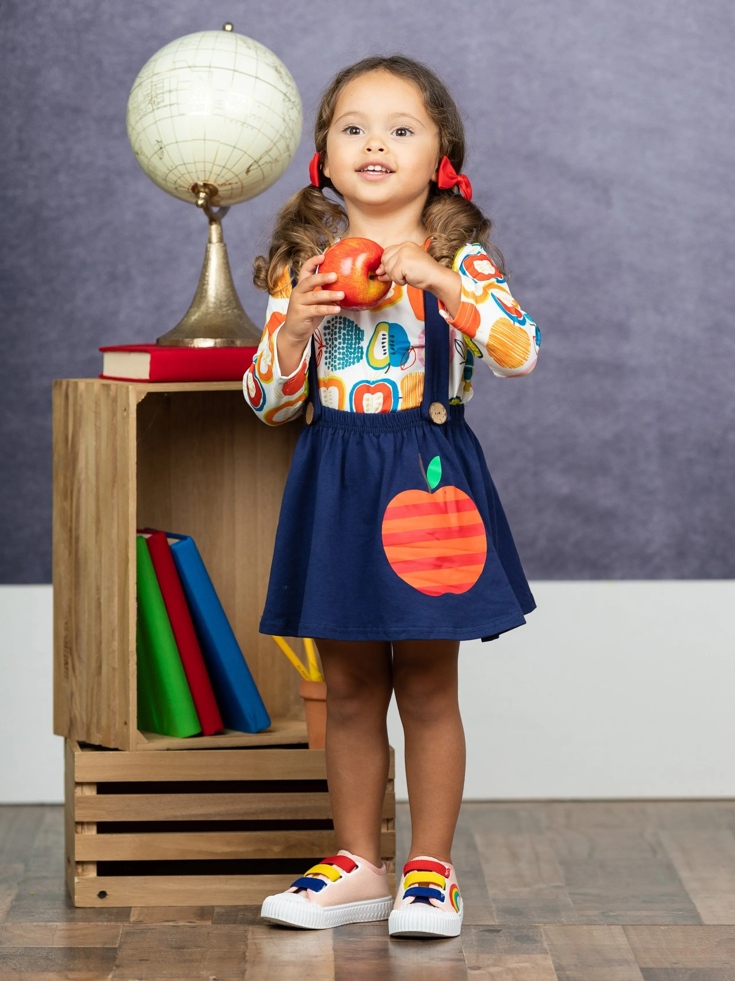Stellar Apple Overall Skirt Set - Image 2