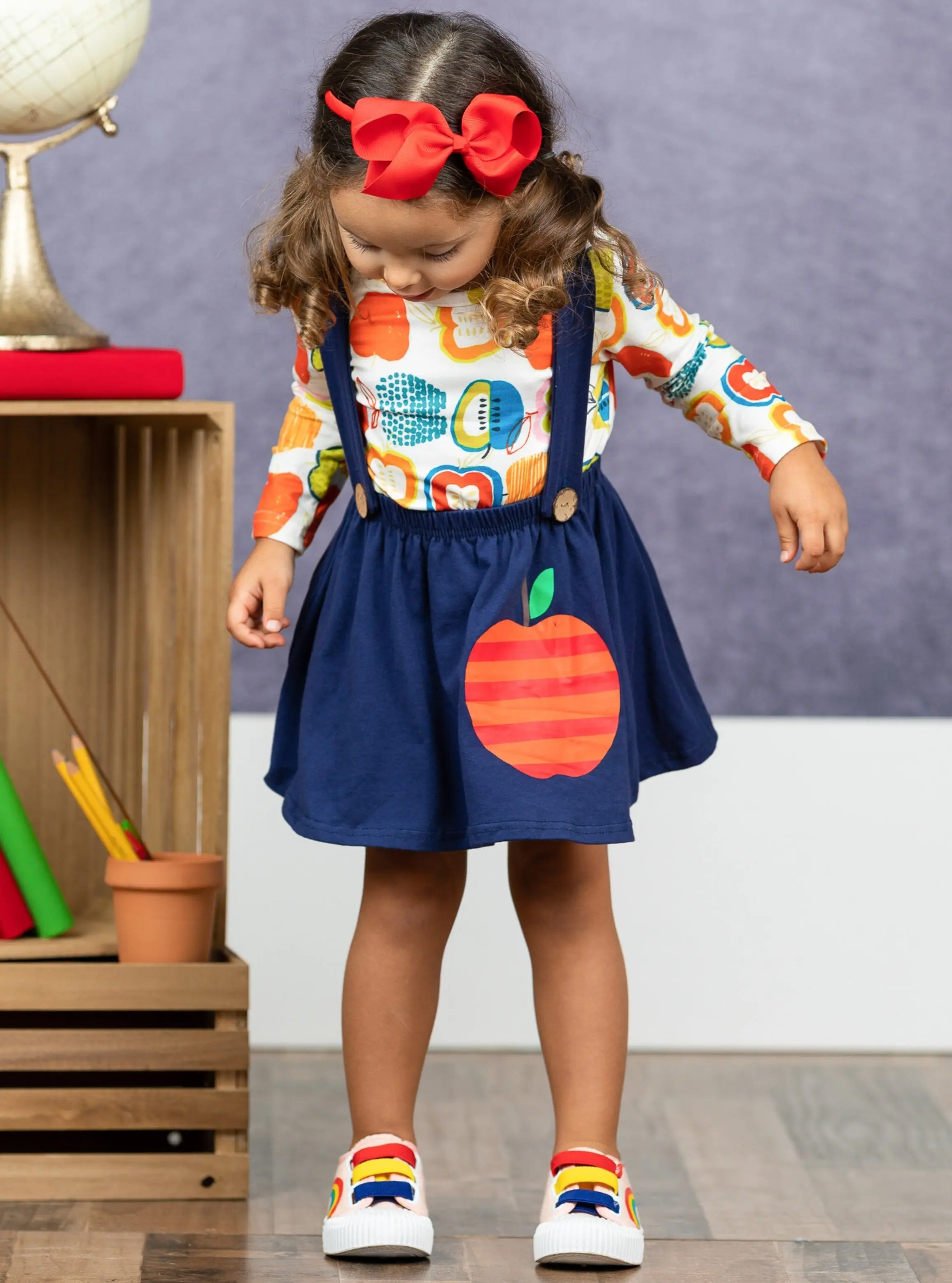 Stellar Apple Overall Skirt Set - Image 4