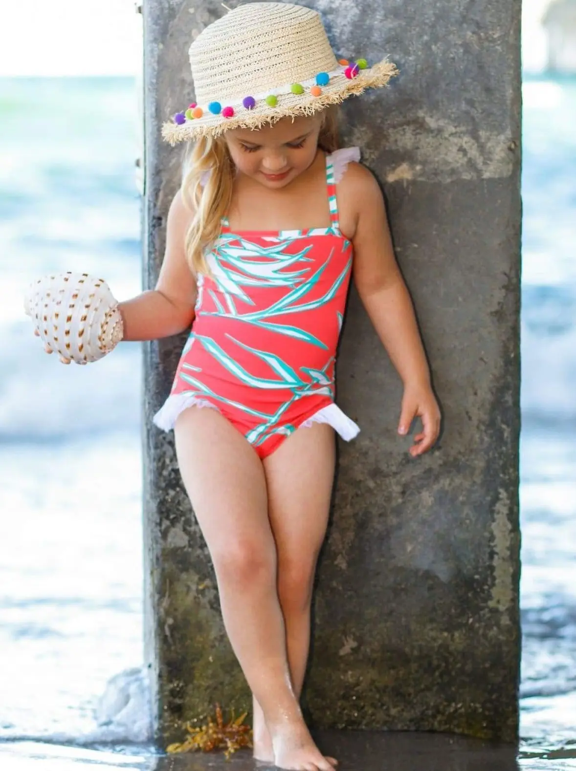 Coral Reef One Piece Swimsuit - Image 5