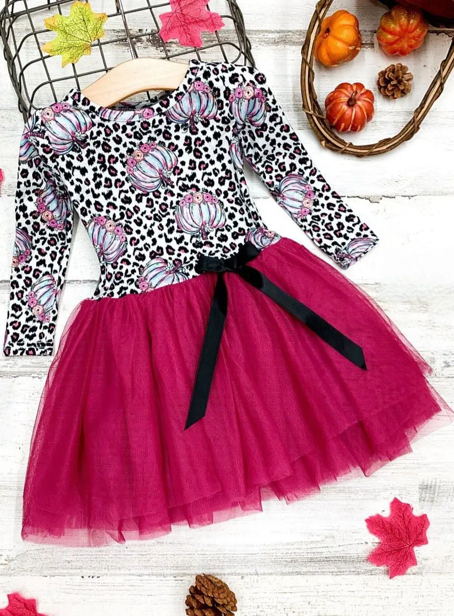 Leopardlicious Pumpkin Tutu Dress - Image 4