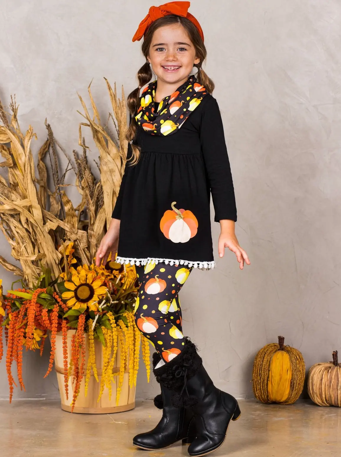 The Gourd Life Tunic, Leggings and Scarf Set - Image 4