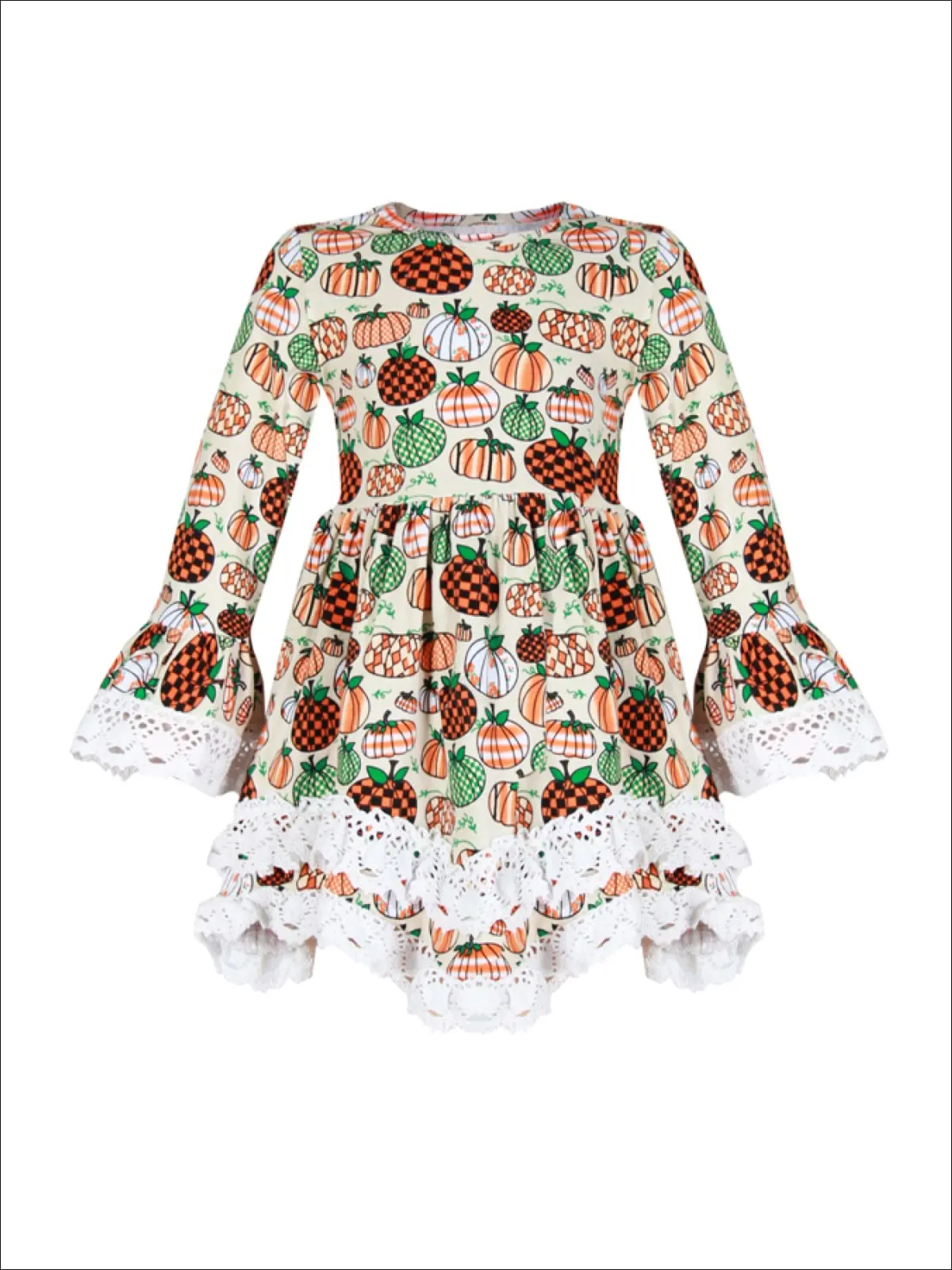 Pumpkins On My Mind Crochet Tiered Tunic - Image 2