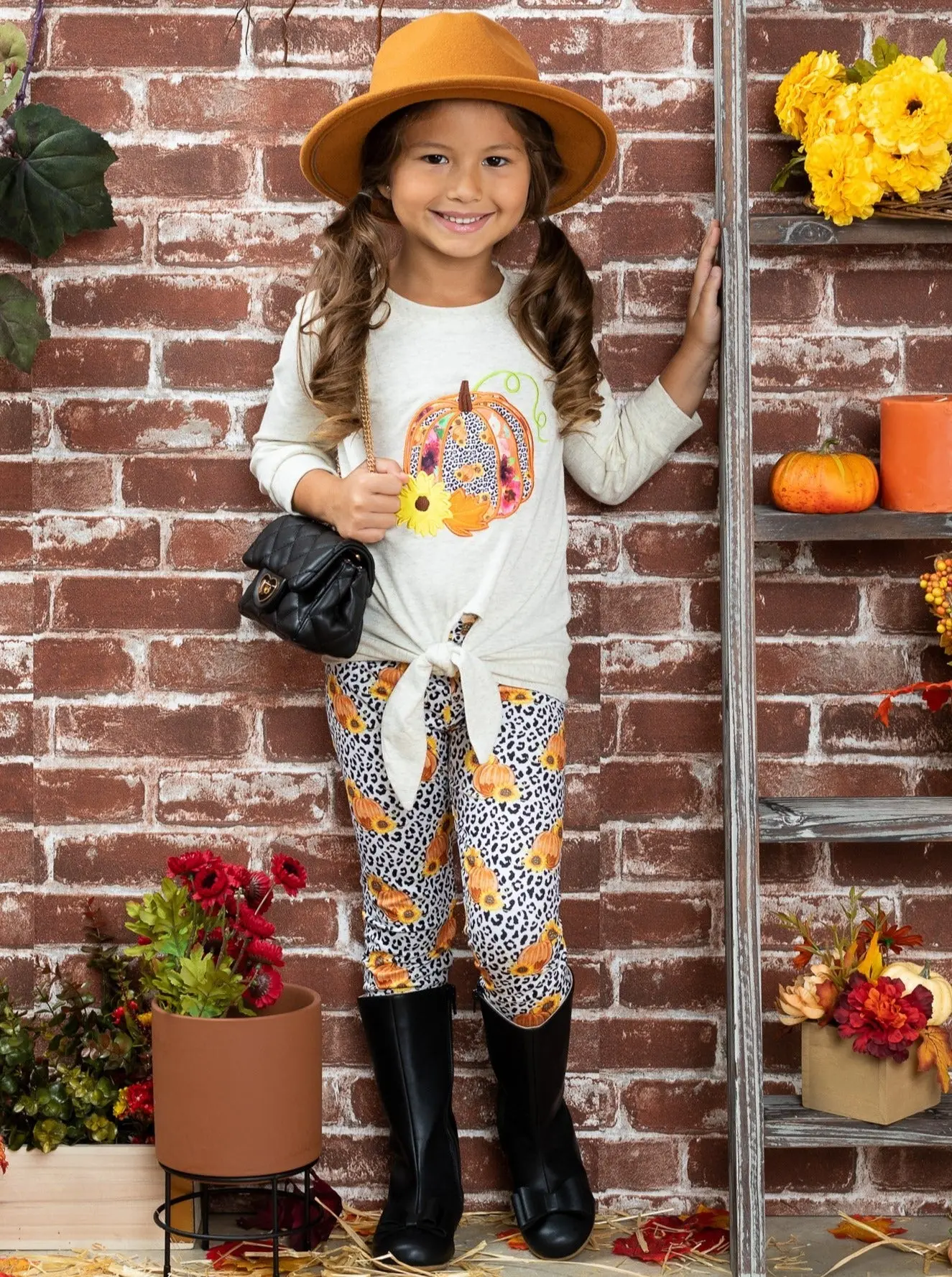 Pumpkinlicious Leopard Legging Set - Image 2