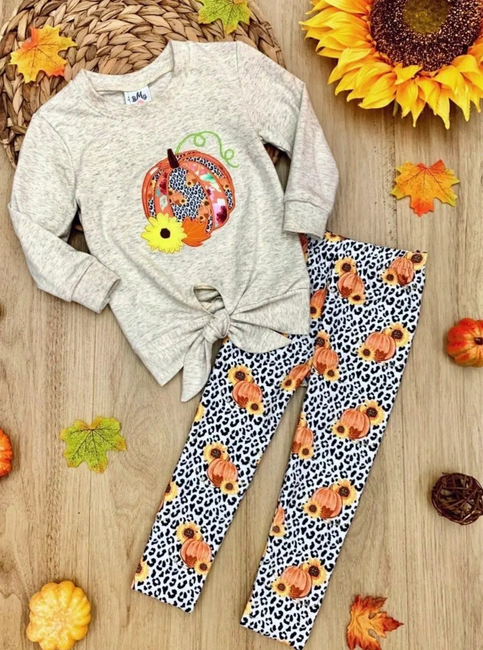Pumpkinlicious Leopard Legging Set - Image 3
