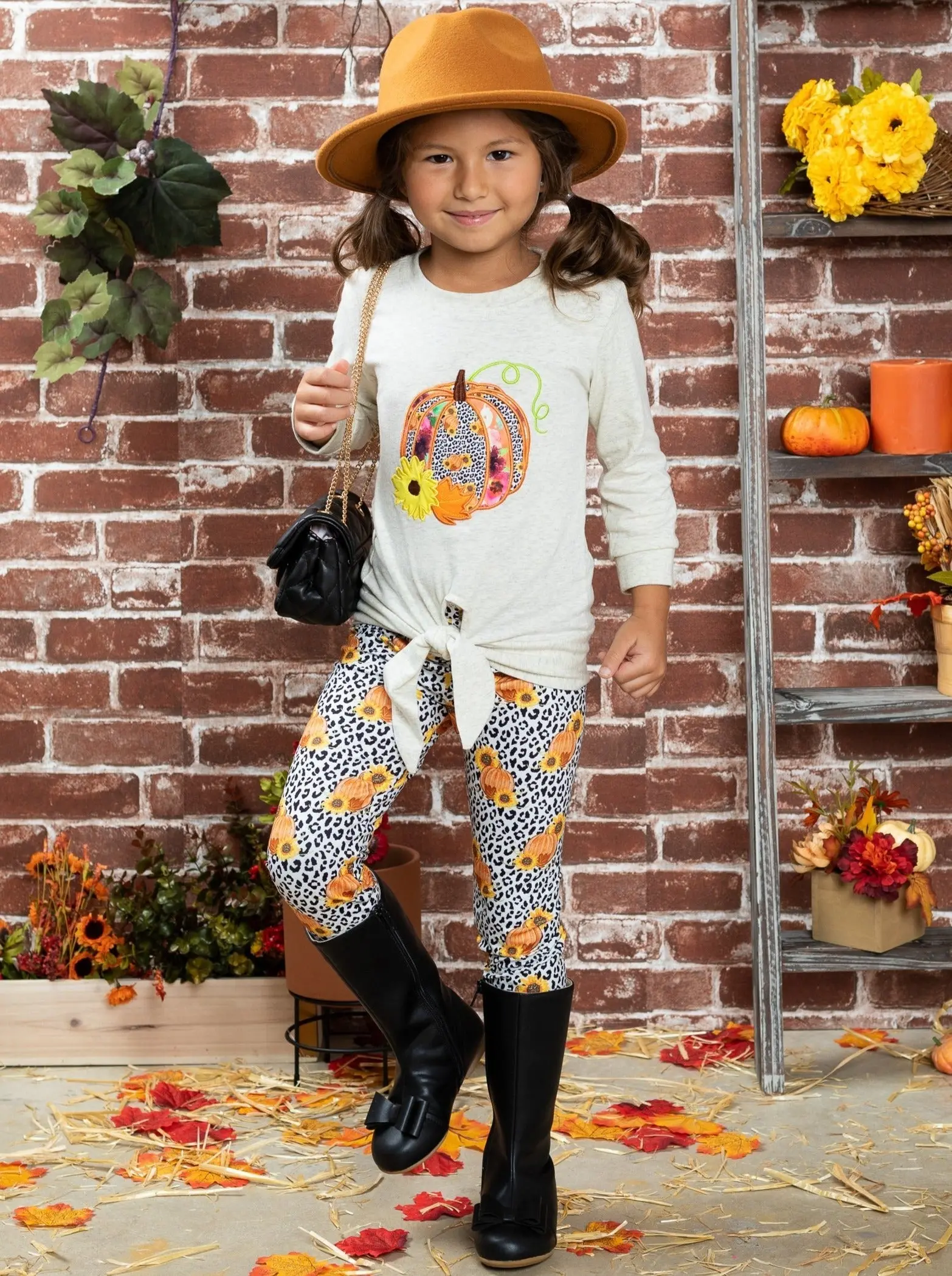 Pumpkinlicious Leopard Legging Set - Image 4
