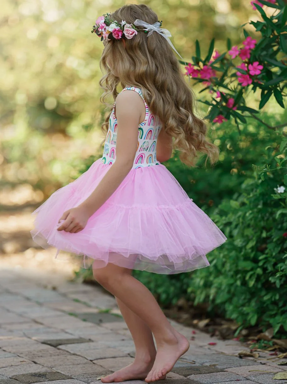 Rainbows and Sunshine Tutu Dress - Image 4