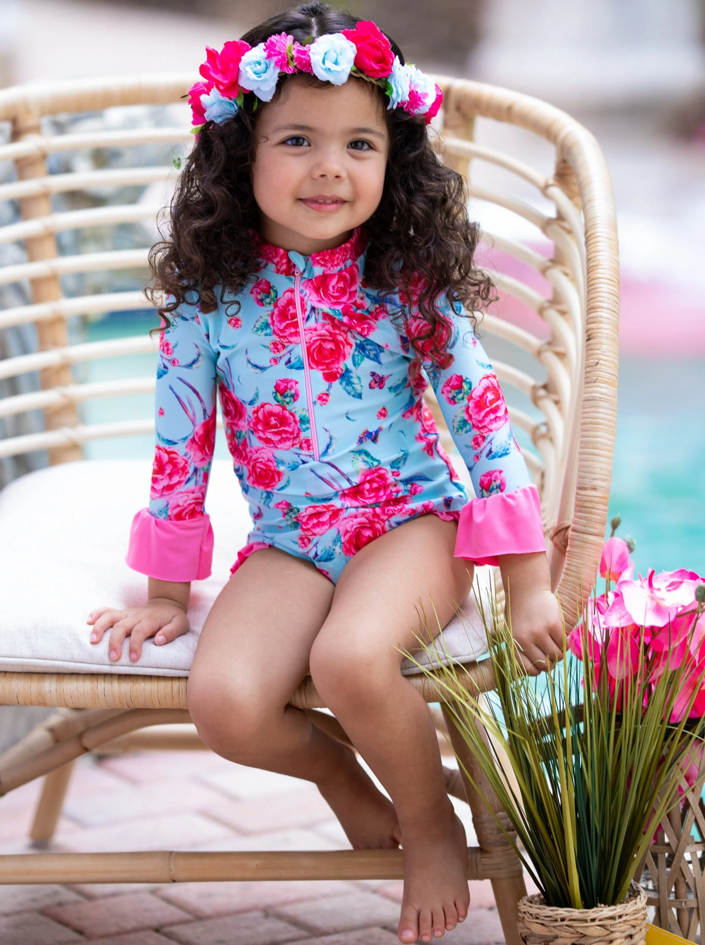 Ready For Sun Rash Guard One Piece Swimsuit - Image 5