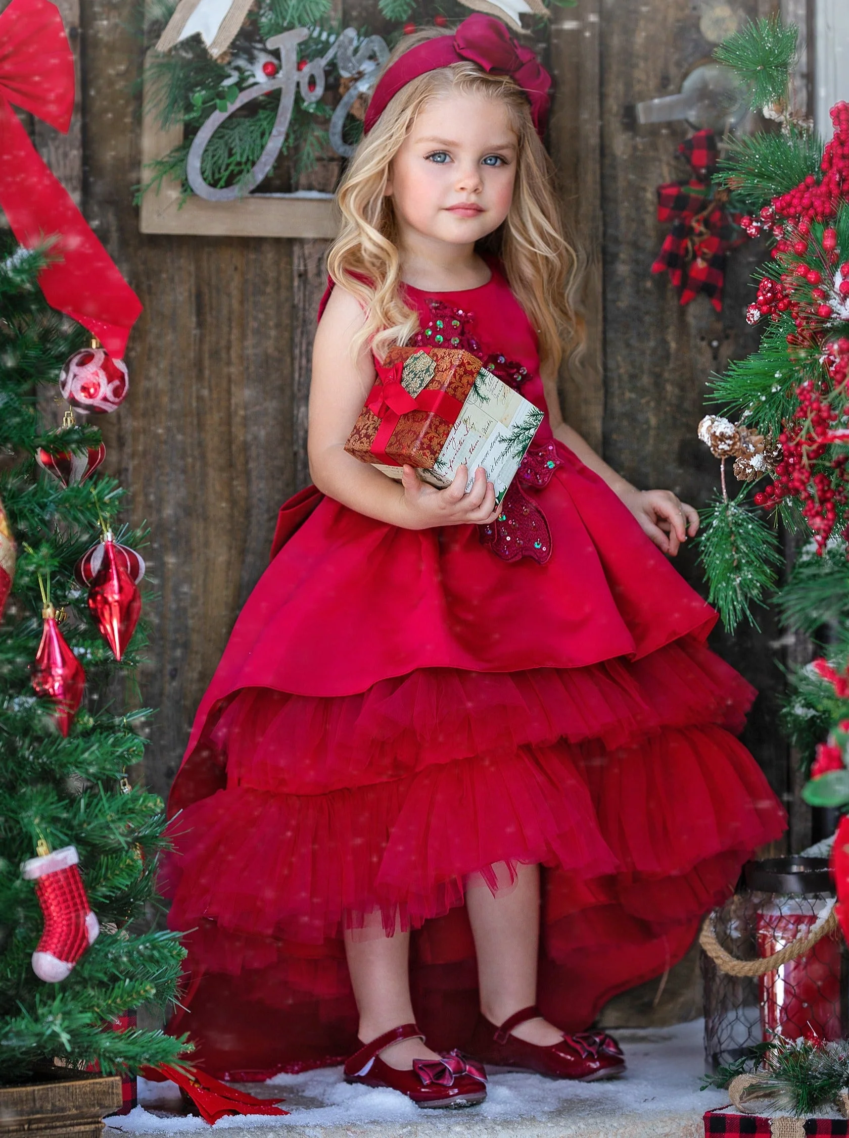 Ready to Twirl Hi-Lo Layered Holiday Dress - Image 2
