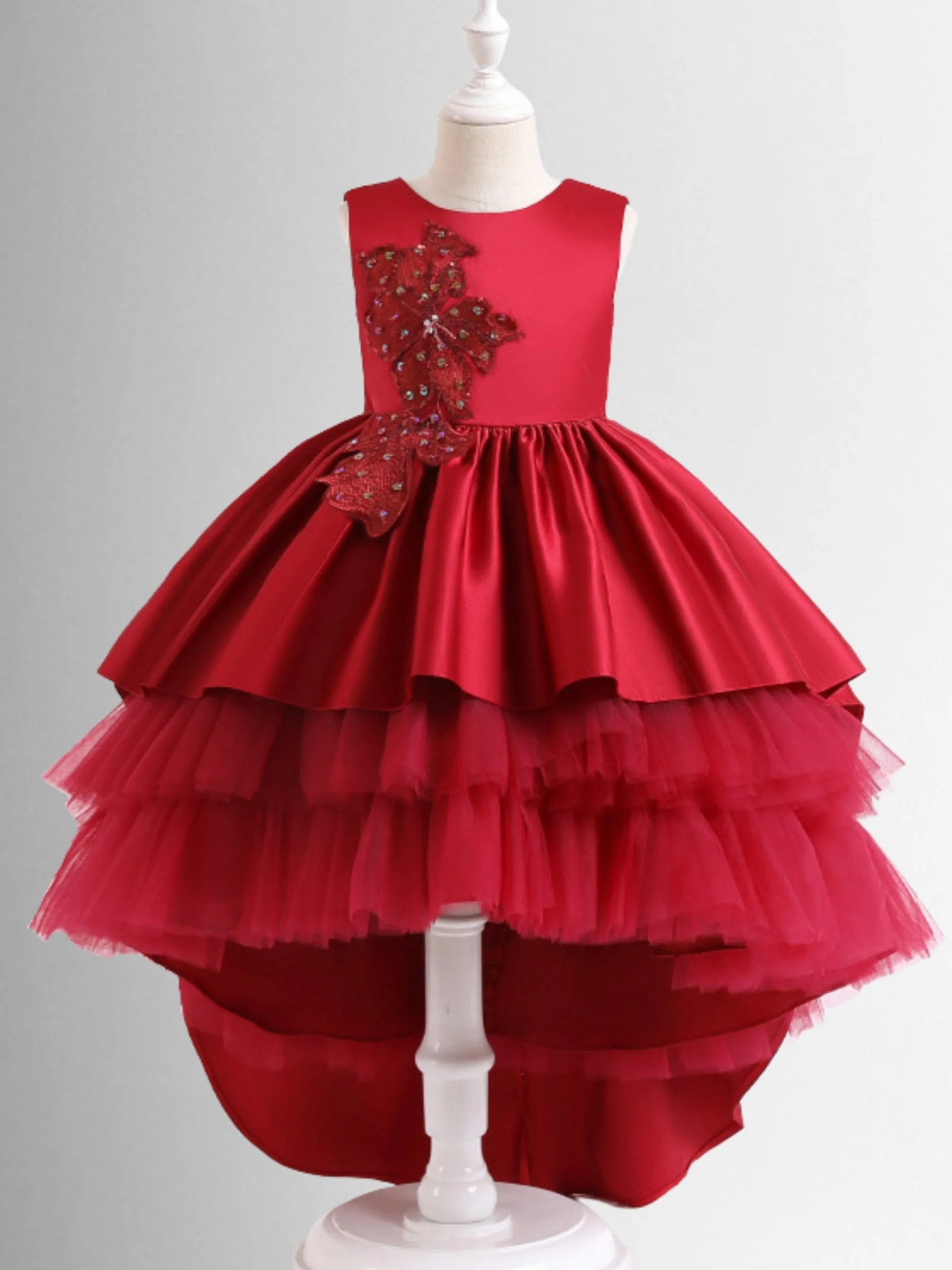 Ready to Twirl Hi-Lo Layered Holiday Dress - Image 4