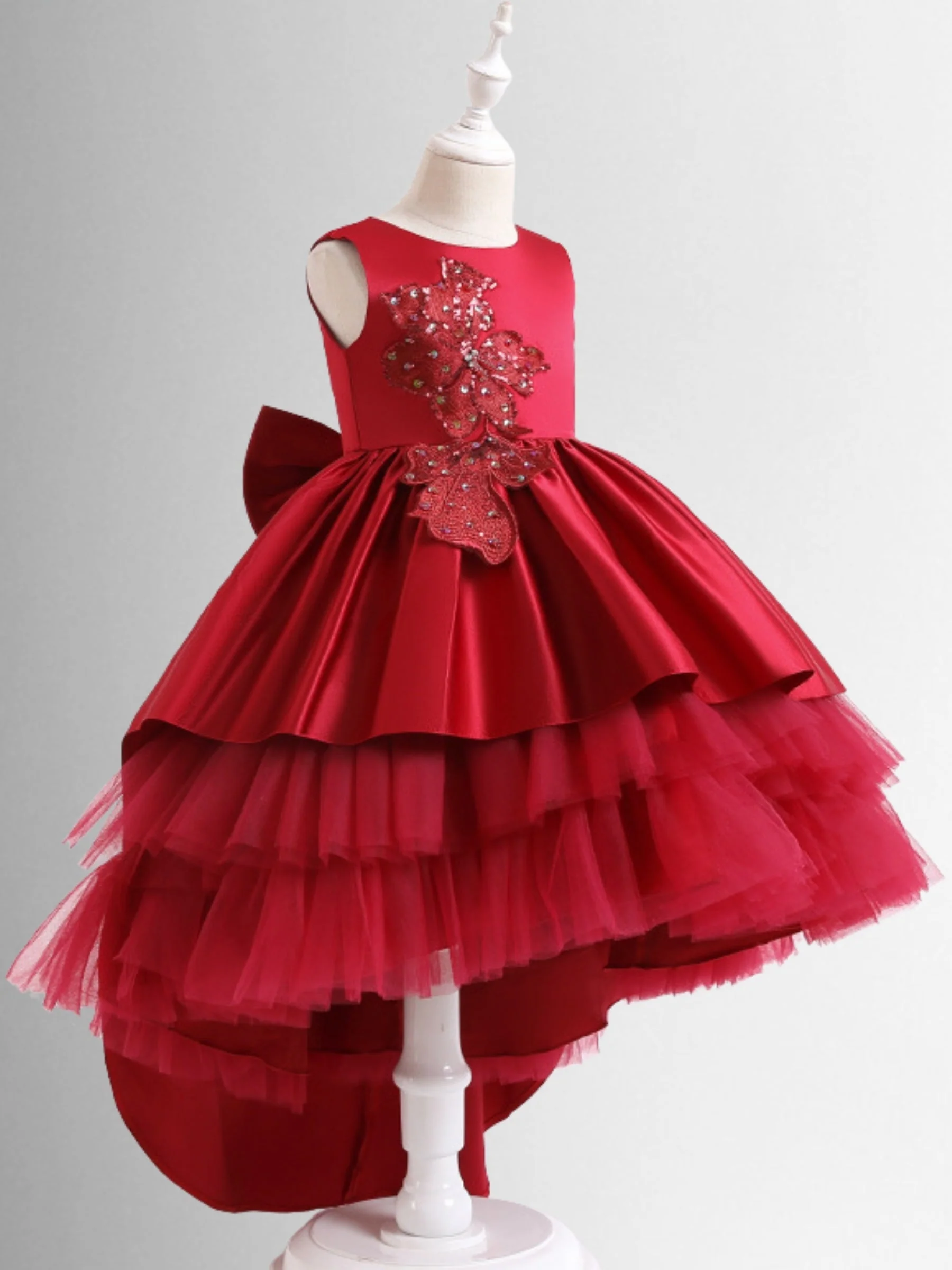 Ready to Twirl Hi-Lo Layered Holiday Dress - Image 5