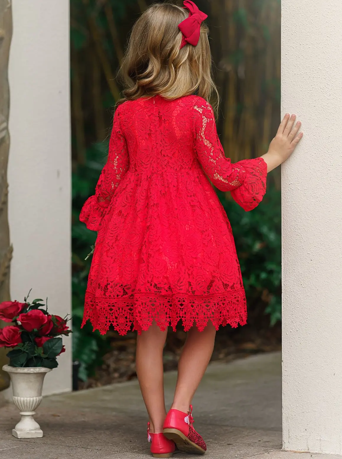 Say Yes My Dear Floral Lace Dress - Image 3