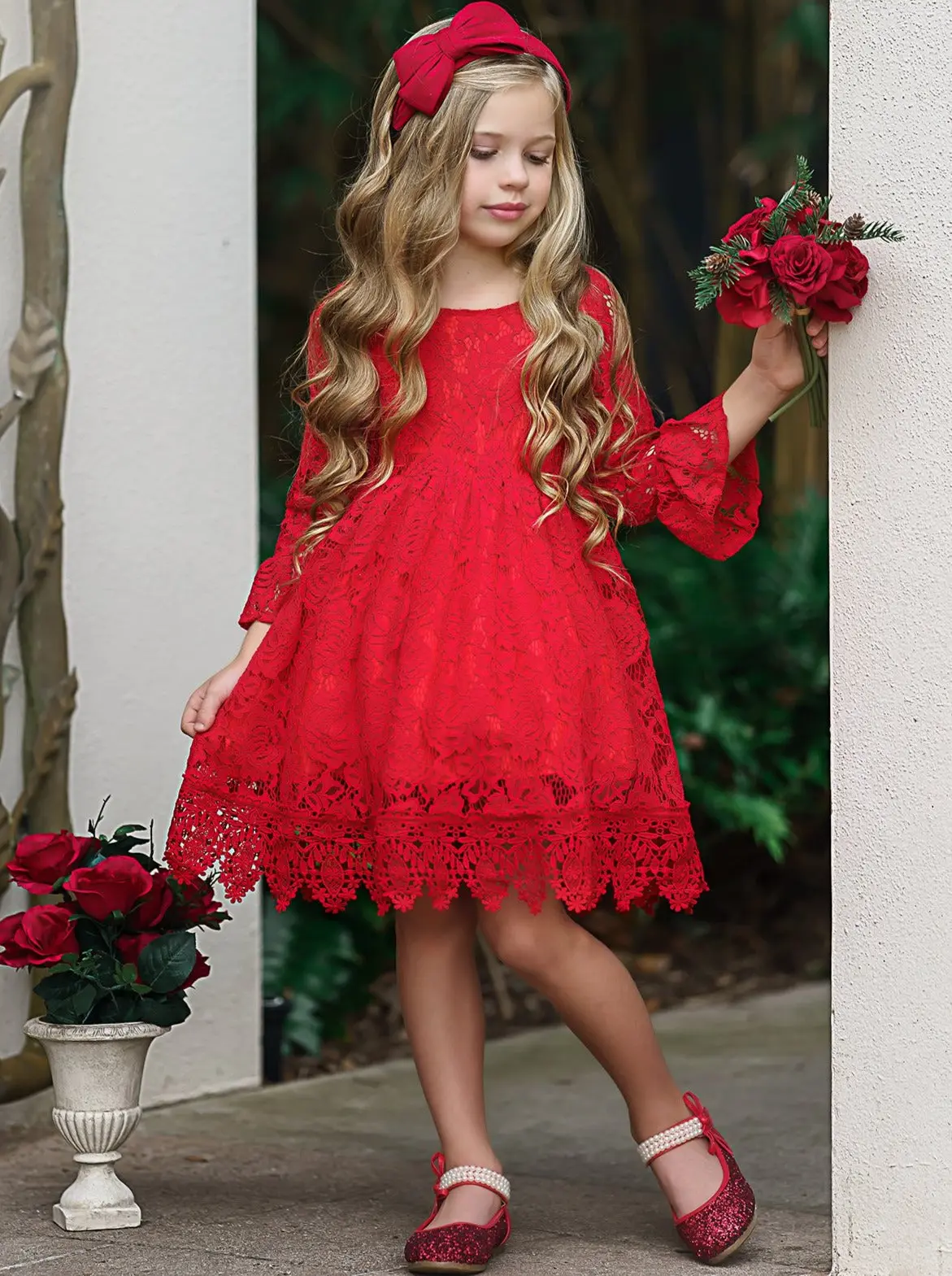 Say Yes My Dear Floral Lace Dress - Image 4