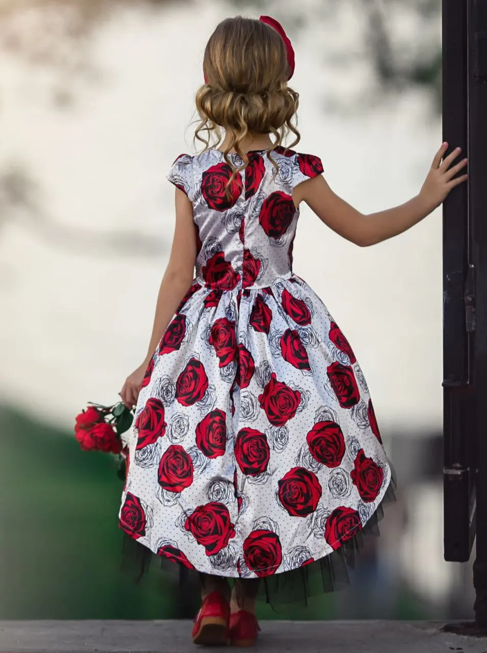 Evening In Paris Cap Sleeve Hi-Lo Tulle Dress - Image 6