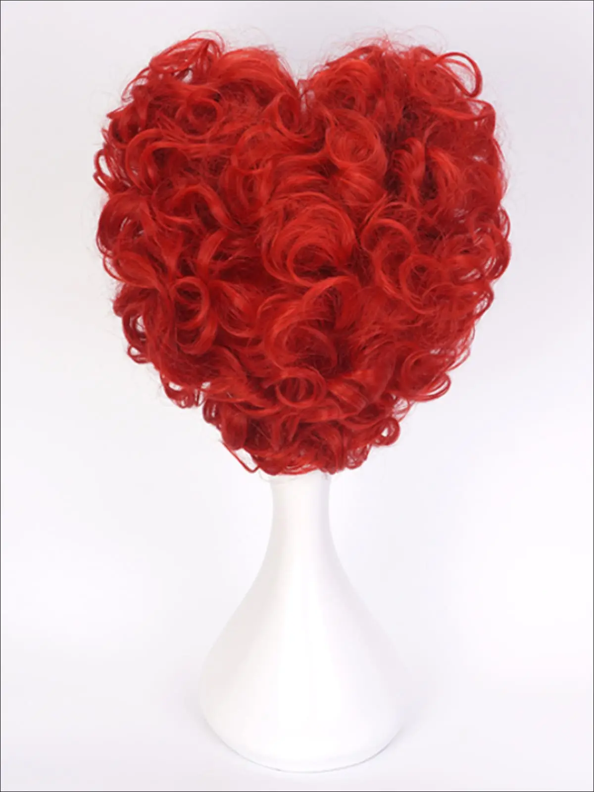 Red Queen of Hearts Short Curls Up-Do Wig - Image 4