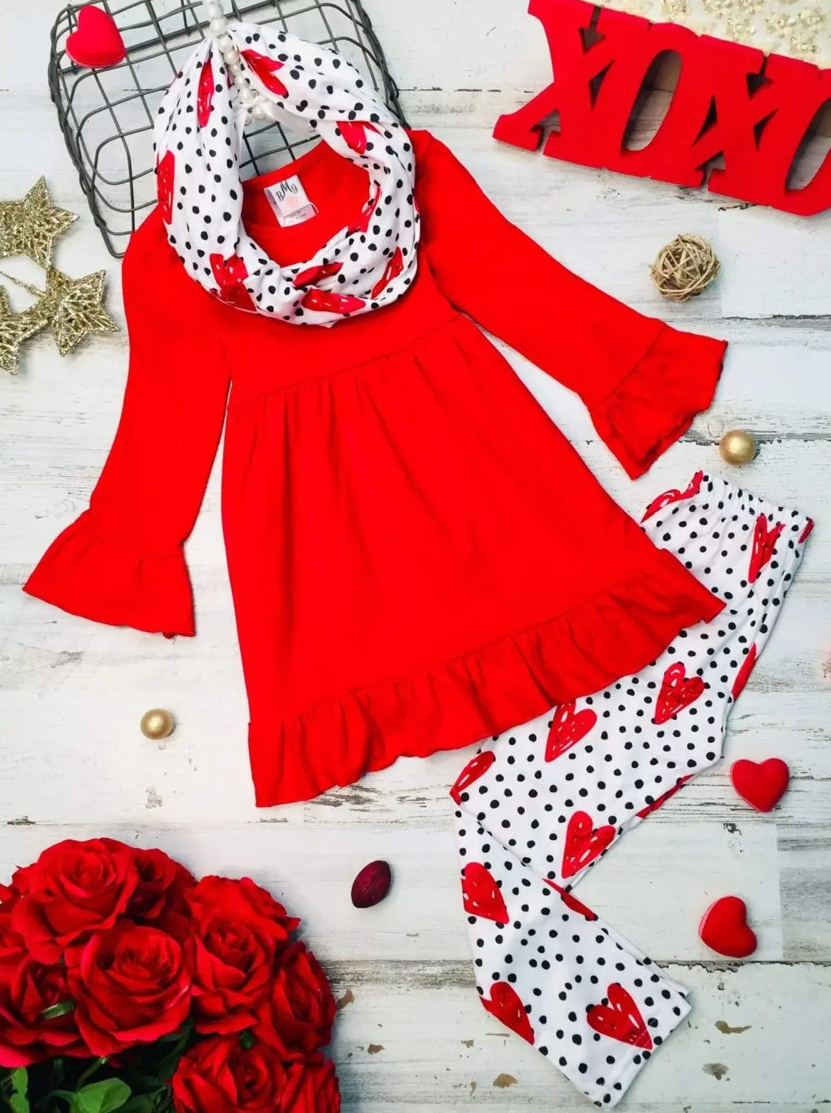 Secret Admirer Tunic, Scarf and Legging Set - Image 3