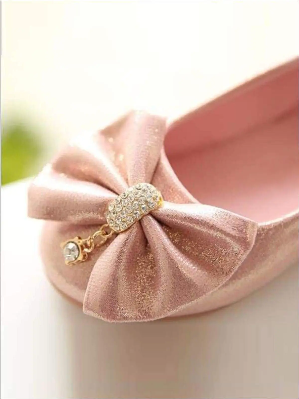 Little Royal Rhinestone Bow Flats By Liv and Mia - Image 5