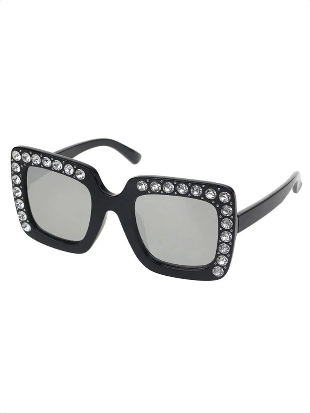 Girls Rhinestone Rimmed Sunglasses - Image 3