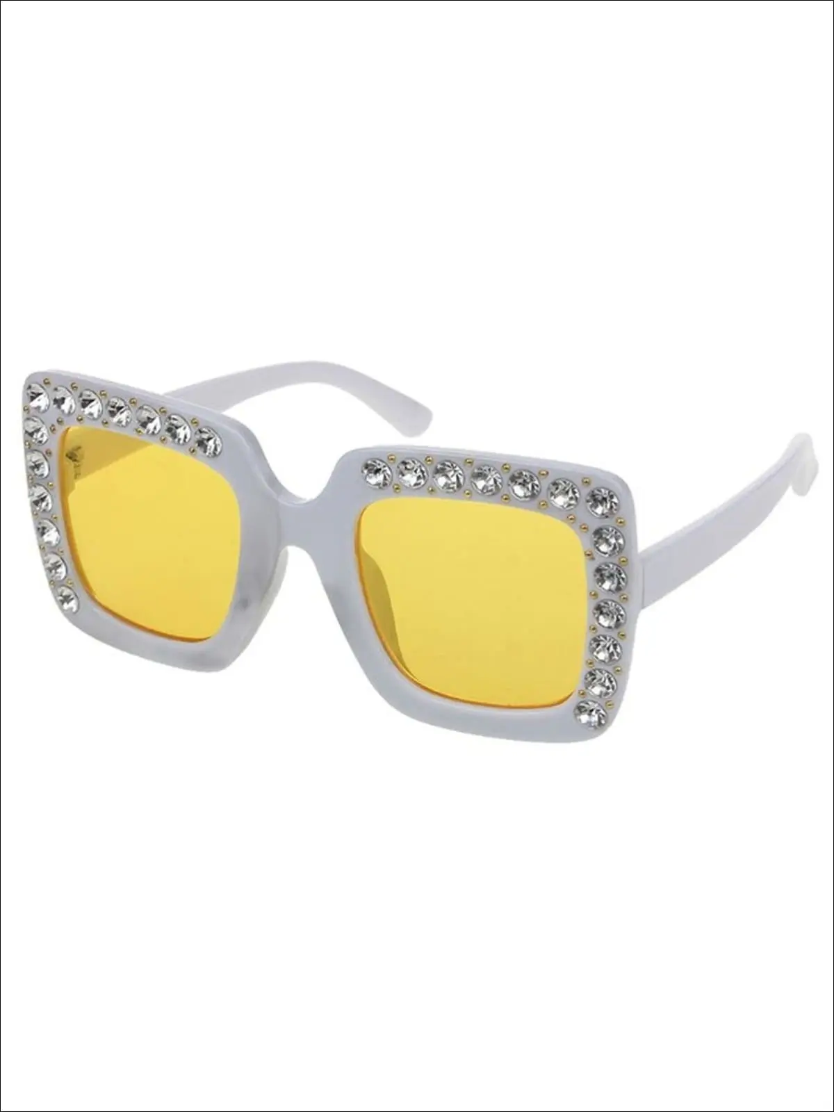 Girls Rhinestone Rimmed Sunglasses - Image 4