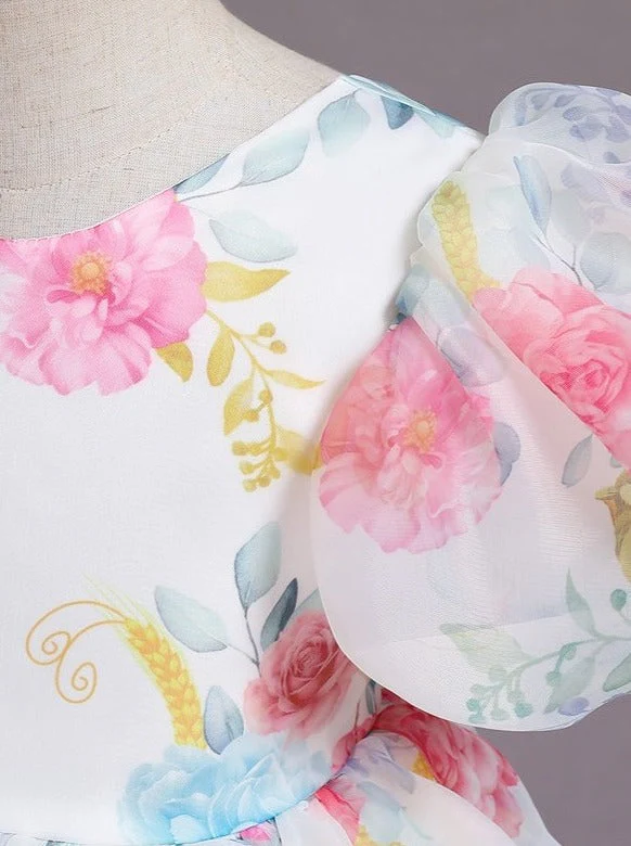Fancy Floret Open Back Party Dress - Image 8