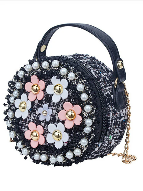 Girls Round and Round We Go Floral Crossbody Handbag - Image 3
