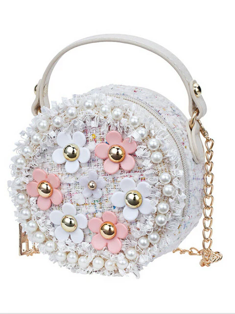 Girls Round and Round We Go Floral Crossbody Handbag - Image 4