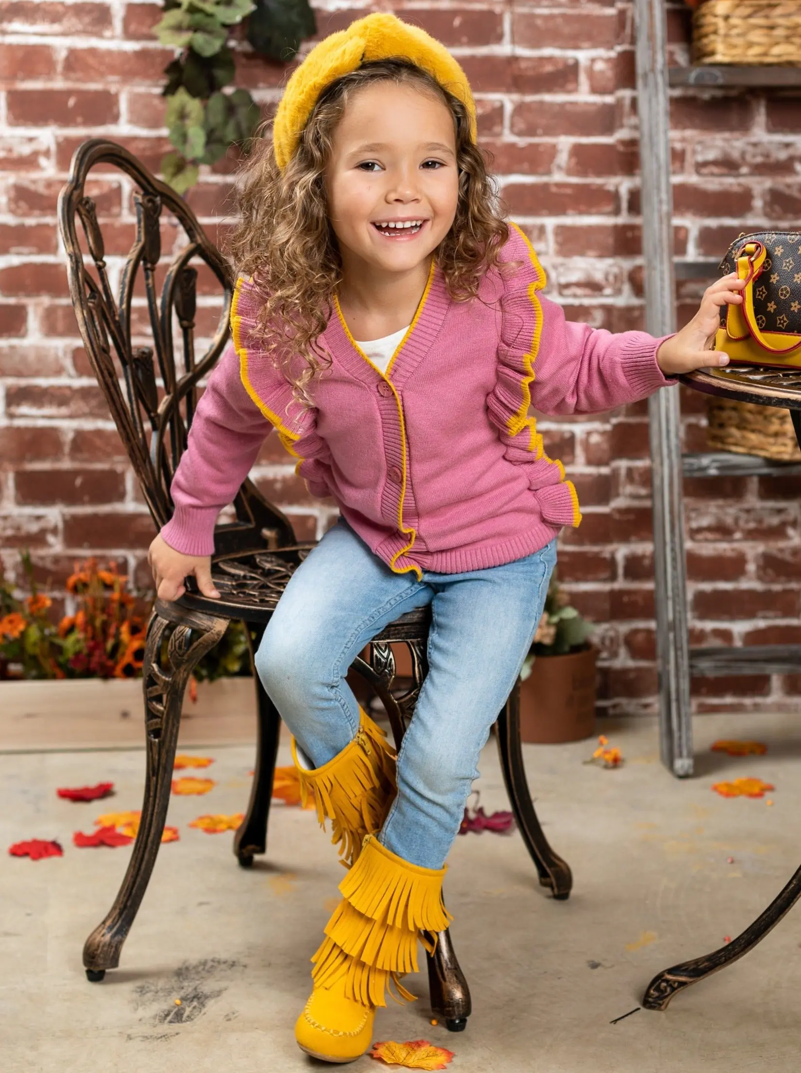 Couldn't Be Cuter Buttoned Ruffle Cardigan - Image 4